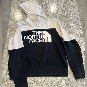 The North Face Women's Activewear Sweater Size Medium Spell Out Pullover Hoodie